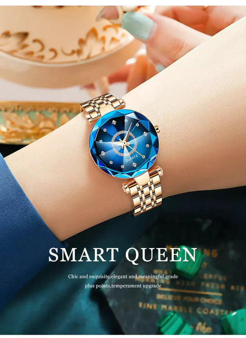 Women's Diamond Stainless Steel Watch
