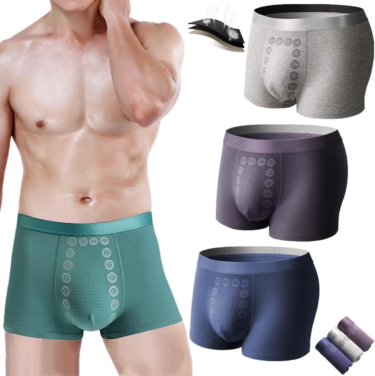 HealthGuard Magnetic Underwear  for Men's Care (BUY 1 GET 3)