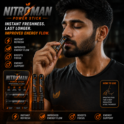 NITROMAN TABLET + 2 POWER STICKS | 30 Days Money Back Guarantee