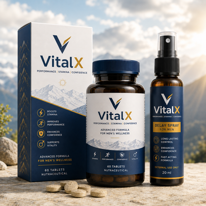 VitalX Tablets + Endurance Spray Combo | 30 DAYS MONEY BACK GURANTEE